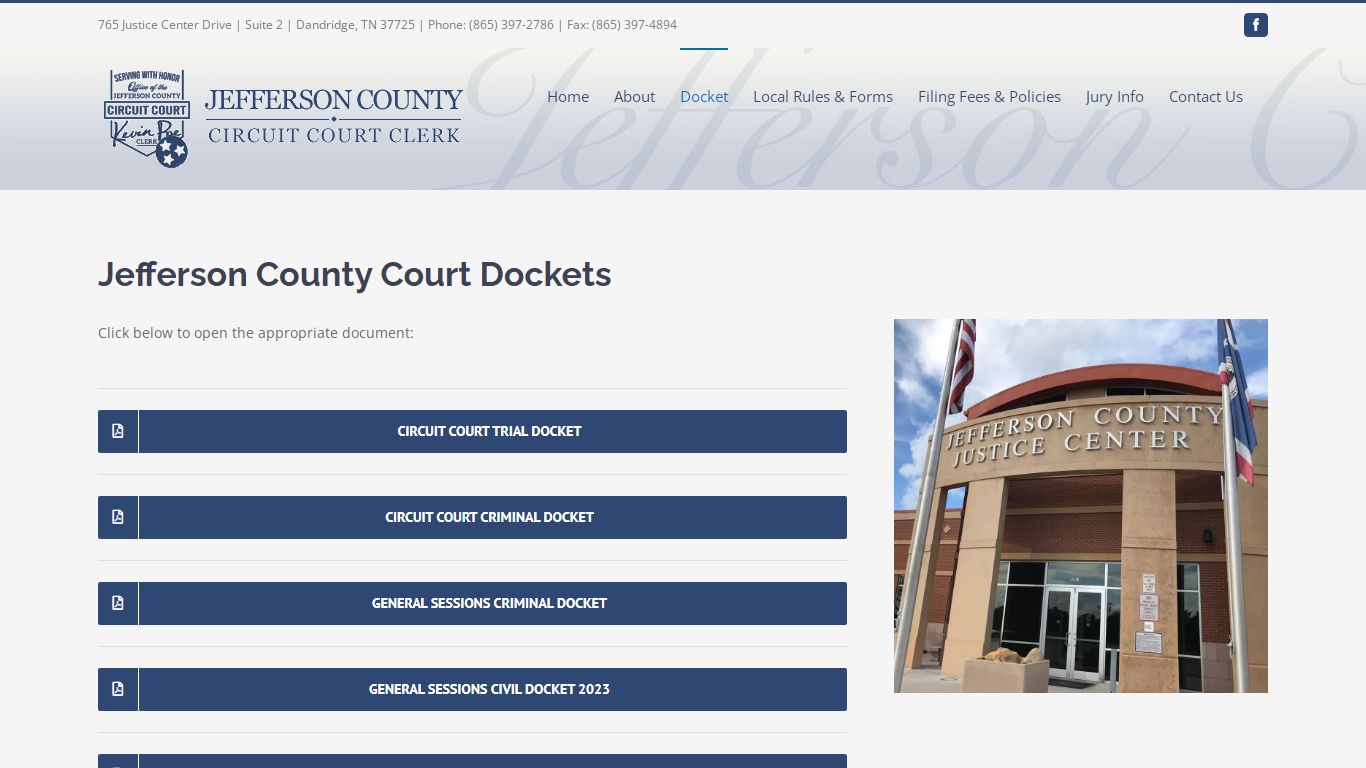 Jefferson County Court Dockets